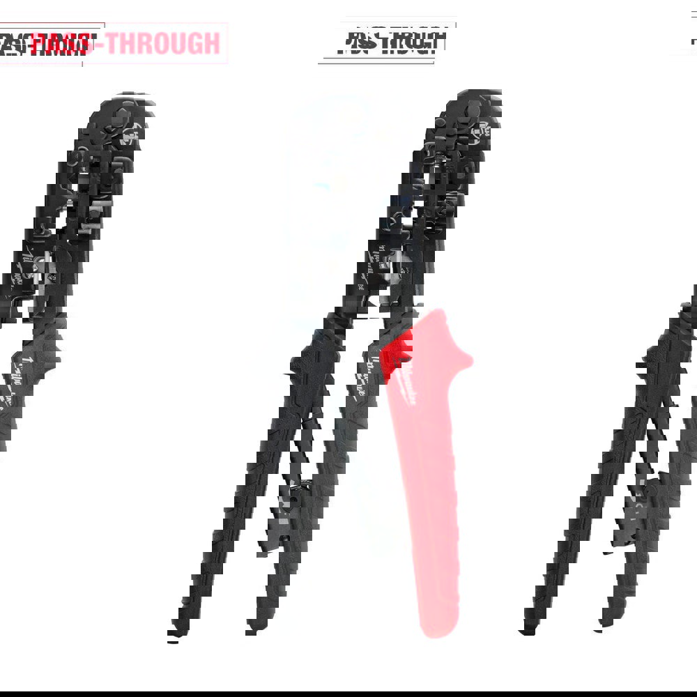 Crimpers; Handle Style: Rubber Grip ; Type: Crimper & Stripper ; Crimper Type: Coax Crimper ; Maximum Wire Gauge: 28AWG ; Capacity: RJ-22; RJ-11; RJ-12; RJ-45 ; Handle Material: Rubber